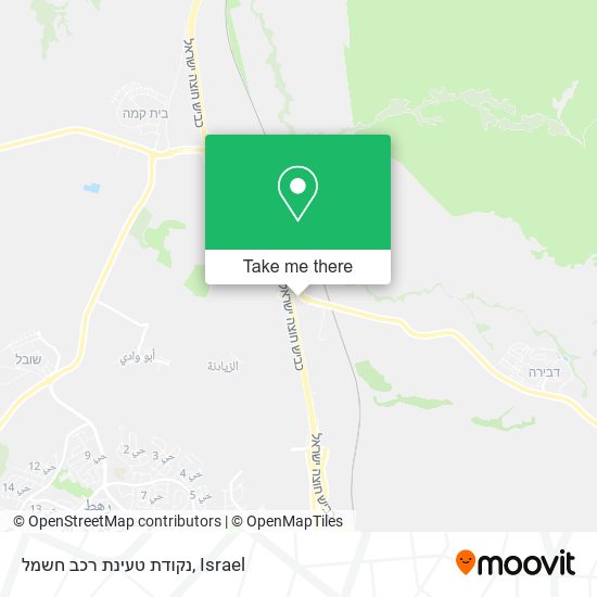 נקודת טעינת רכב חשמל map