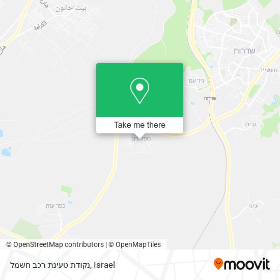 נקודת טעינת רכב חשמל map