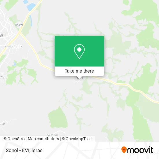 Карта Sonol - EVI