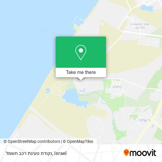 נקודת טעינת רכב חשמל map