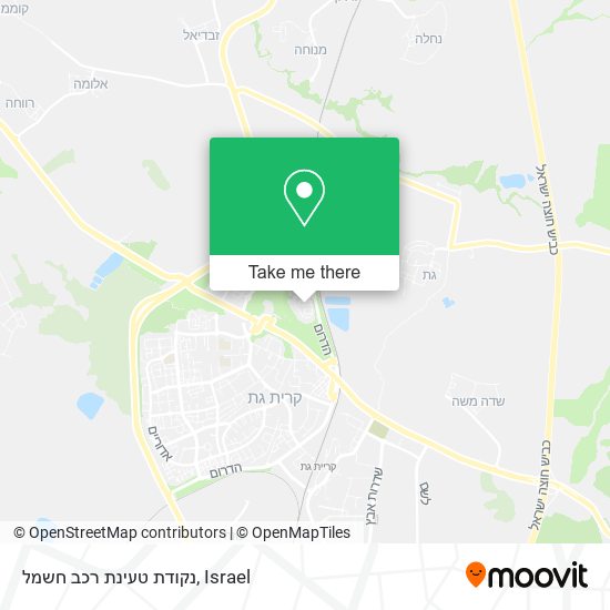 נקודת טעינת רכב חשמל map