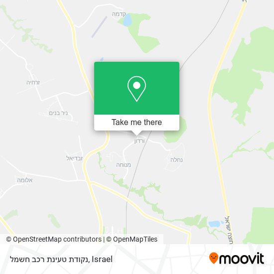 נקודת טעינת רכב חשמל map