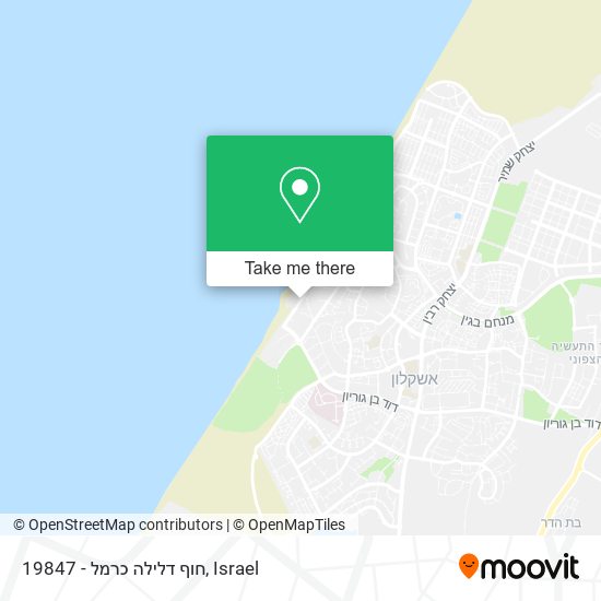 Карта 19847 - חוף דלילה כרמל