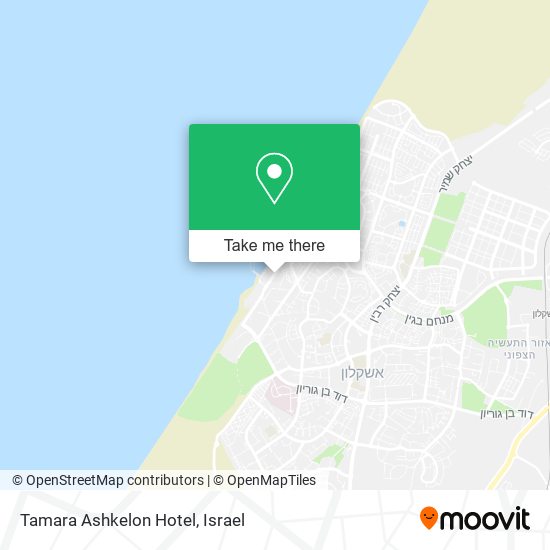 Карта Tamara Ashkelon Hotel