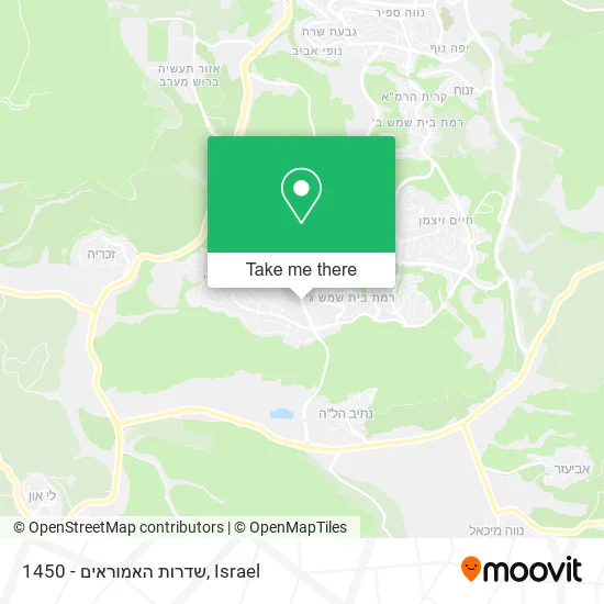 1450 - שדרות האמוראים map