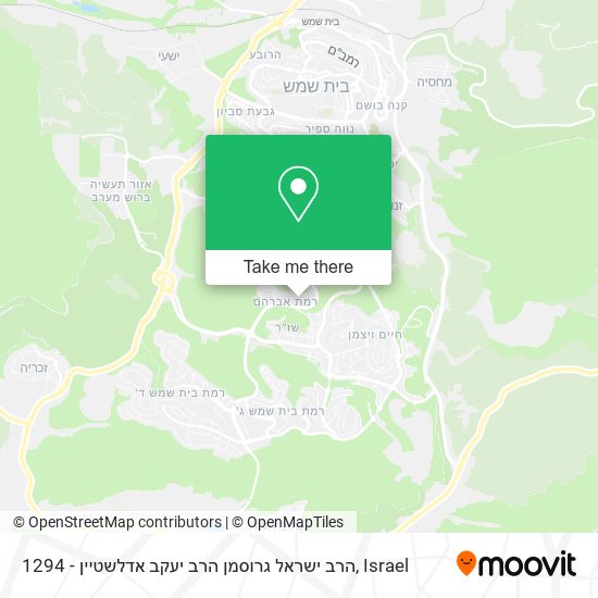 1294 - הרב ישראל גרוסמן הרב יעקב אדלשטיין map