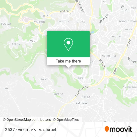Карта 2537 - המרגלית תירוש