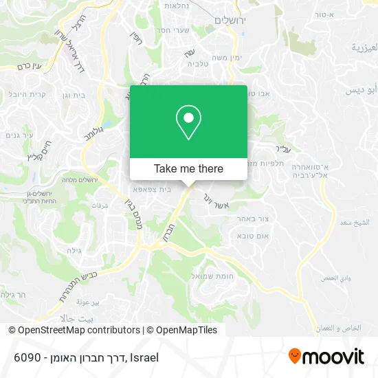 Карта 6090 - דרך חברון האומן