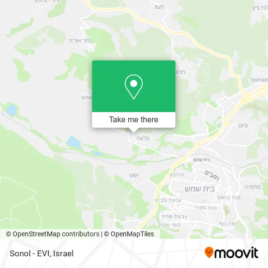 Карта Sonol - EVI