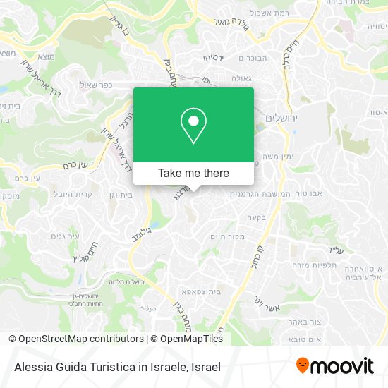 Alessia Guida Turistica in Israele map
