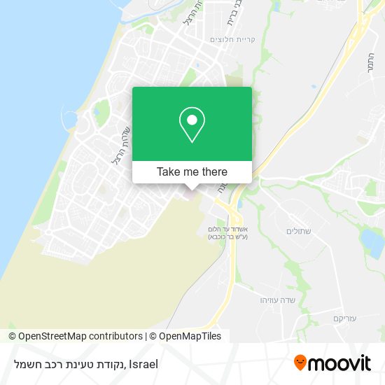 נקודת טעינת רכב חשמל map