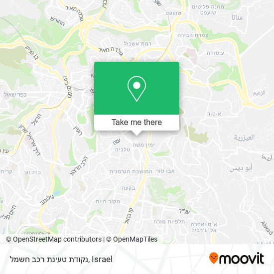 נקודת טעינת רכב חשמל map