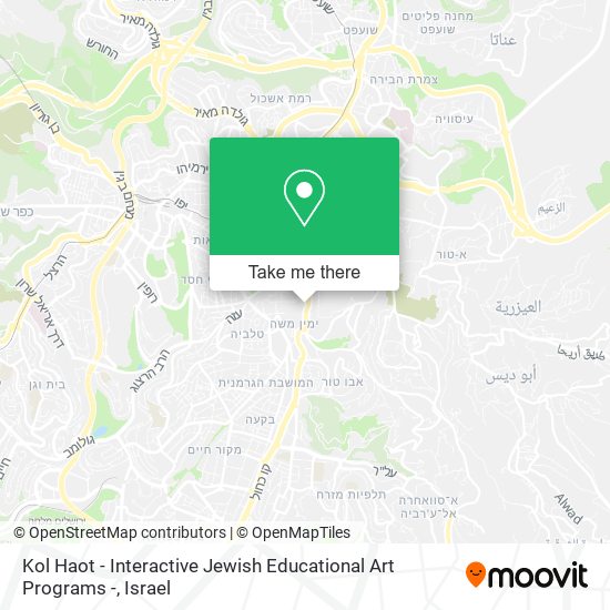 Kol Haot - Interactive Jewish Educational Art Programs - map