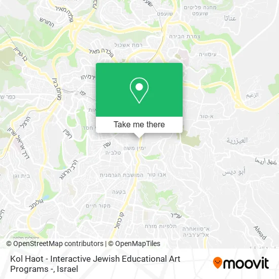 Kol Haot - Interactive Jewish Educational Art Programs - map