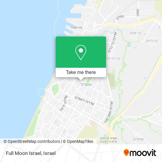 Full Moon Israel map