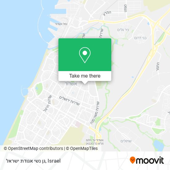 גן נשי אגודת ישראל map