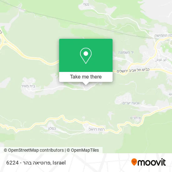 Карта 6224 - פרוטיאה בהר