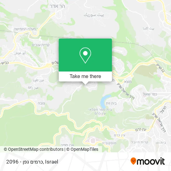 Карта 2096 - כרמים גפן