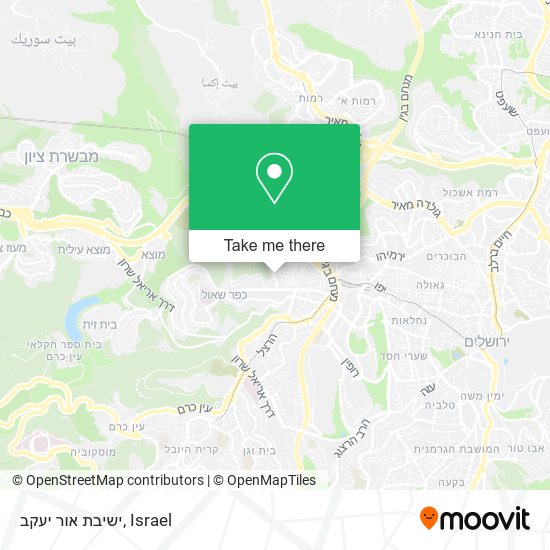 ישיבת אור יעקב map