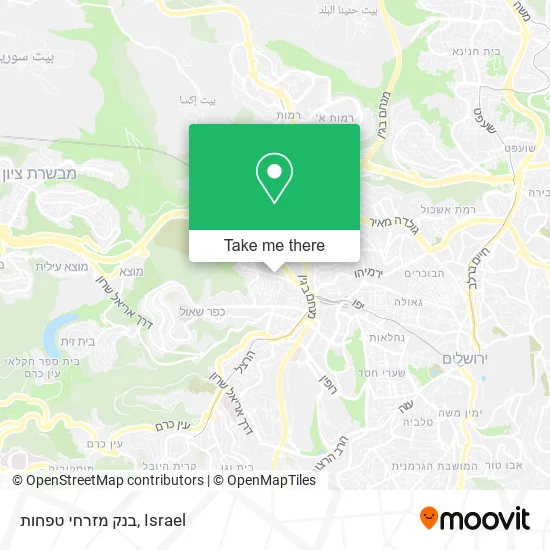 Карта בנק מזרחי טפחות