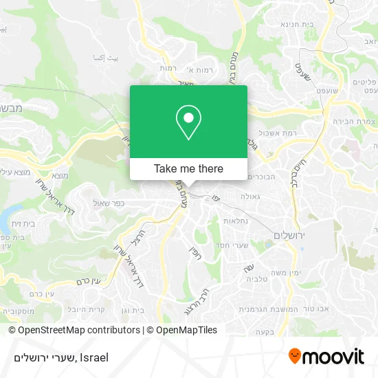 Карта שערי ירושלים