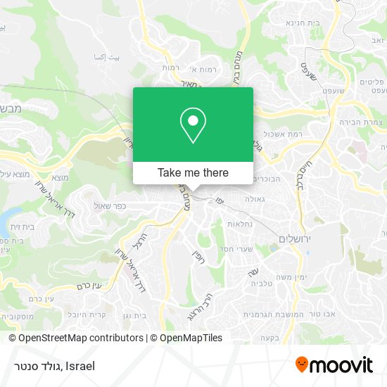 גולד סנטר map