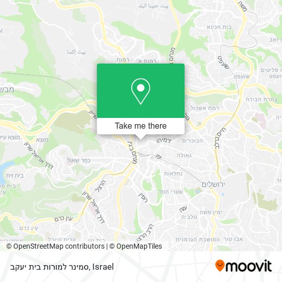 סמינר למורות בית יעקב map