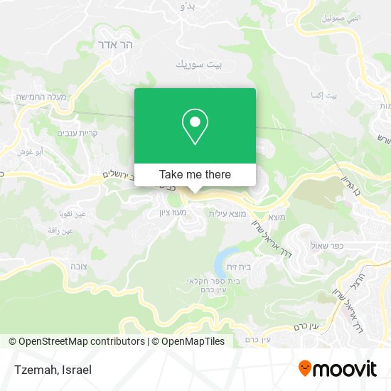 Карта Tzemah