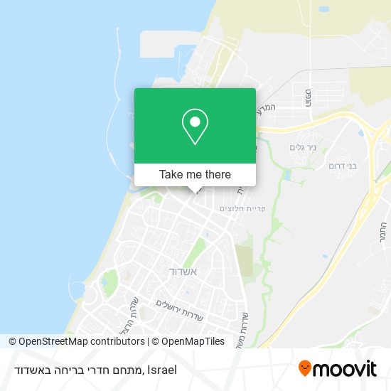 מתחם חדרי בריחה באשדוד map