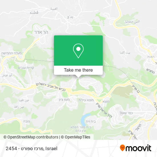 Карта 2454 - מרכז ספורט