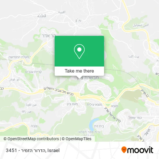Карта 3451 - הדרור הזמיר