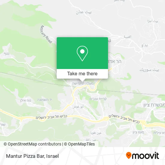 Карта Mantur Pizza Bar