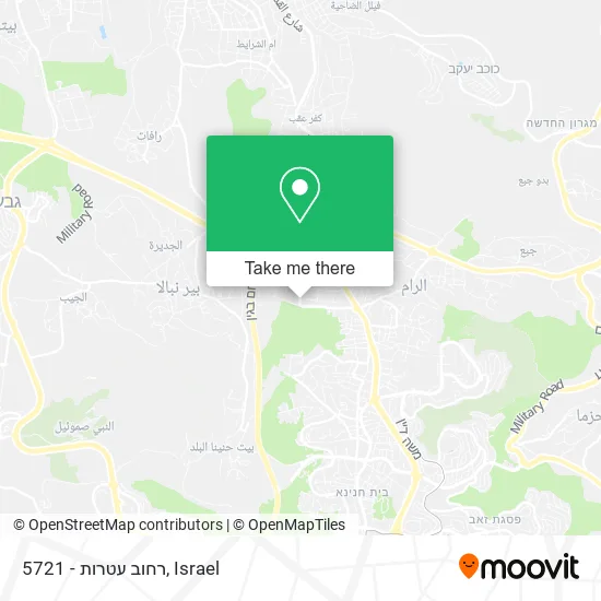 Карта 5721 - רחוב עטרות
