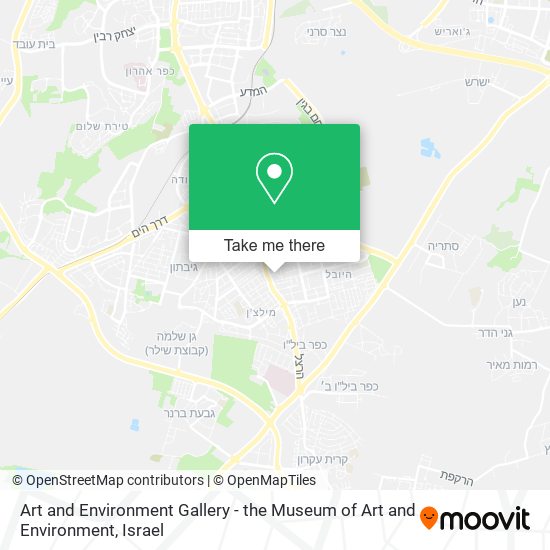 Art and Environment Gallery - the Museum of Art and Environment map