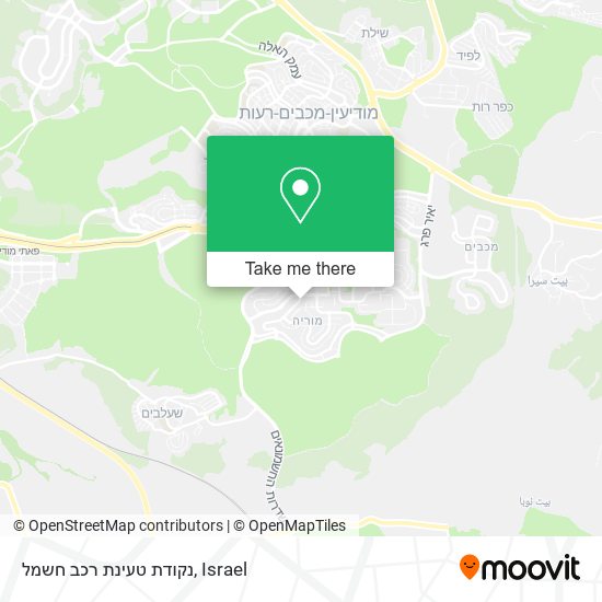 נקודת טעינת רכב חשמל map