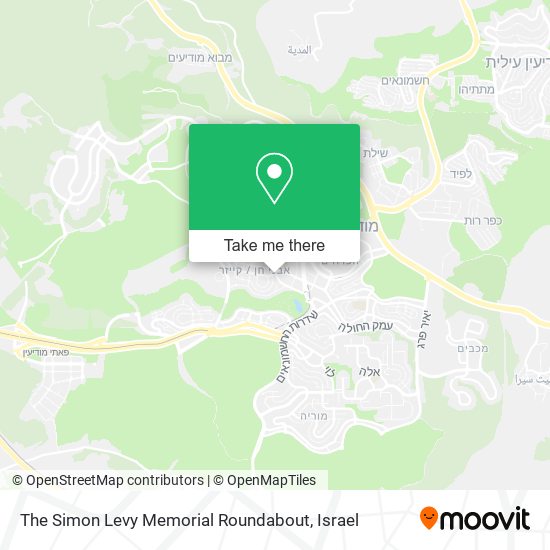 The Simon Levy Memorial Roundabout map