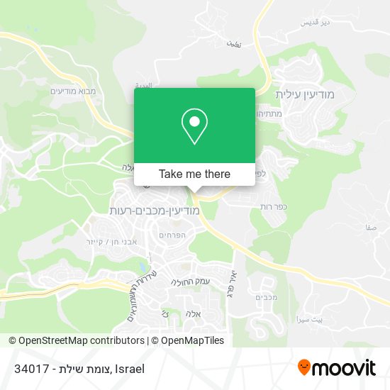 34017 - צומת שילת map