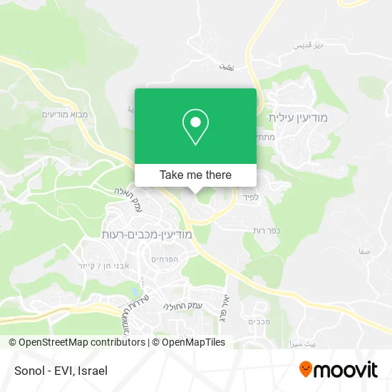 Карта Sonol - EVI