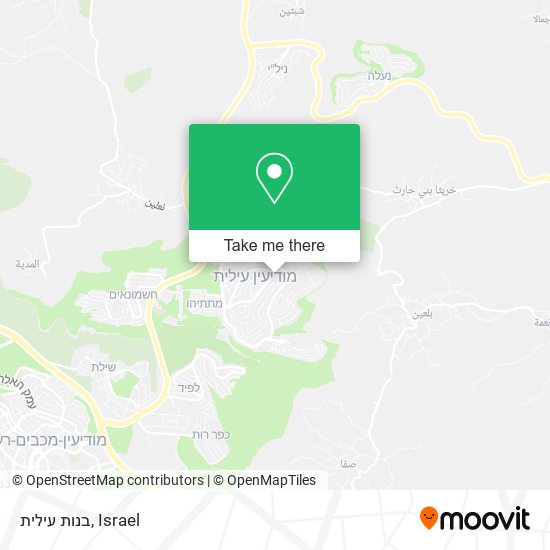 בנות עילית map