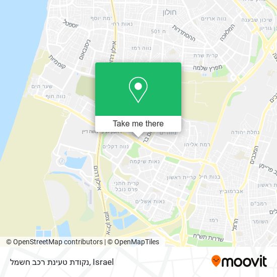 נקודת טעינת רכב חשמל map