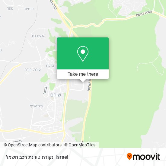 נקודת טעינת רכב חשמל map