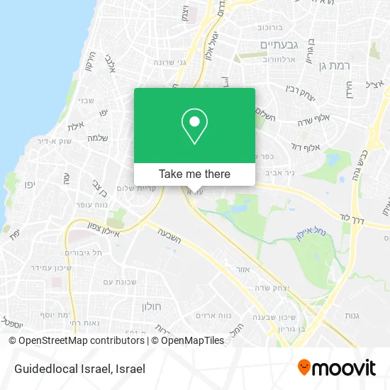 Карта Guidedlocal Israel