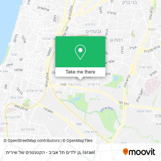 גן ילדים תל אביב - הקטנטנים של שירית map