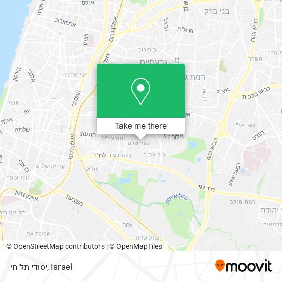 יסודי תל חי map