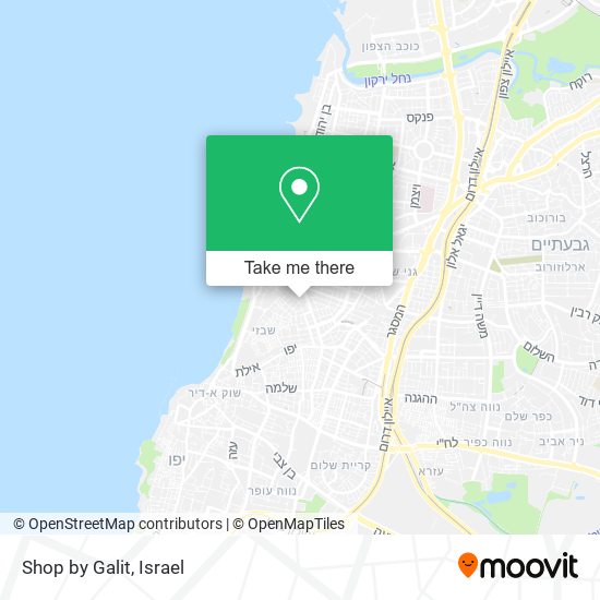 Shop by Galit map