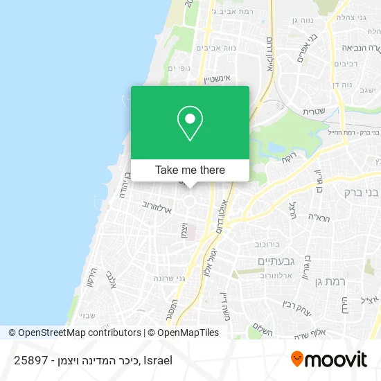 Карта 25897 - כיכר המדינה ויצמן
