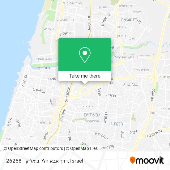 Карта 26258 - דרך אבא הלל ביאליק