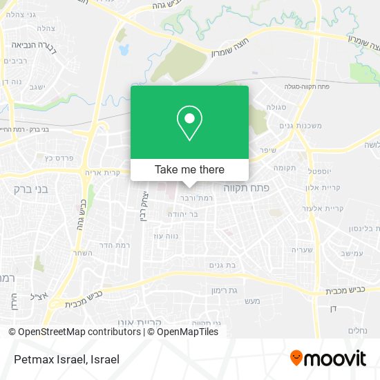 Petmax Israel map