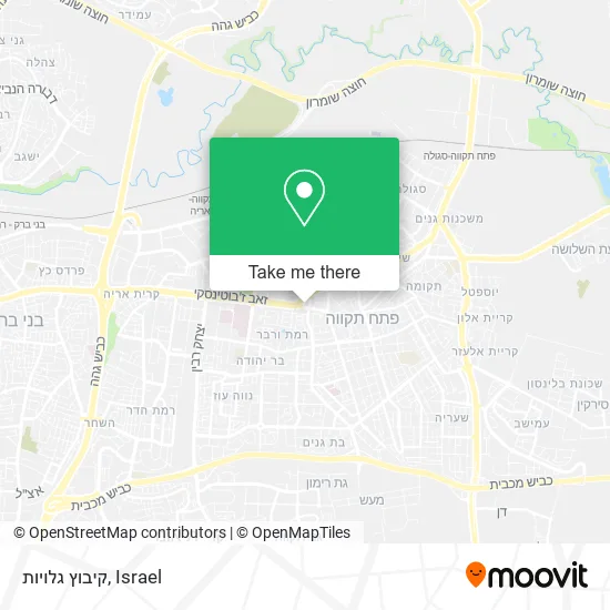 Карта קיבוץ גלויות