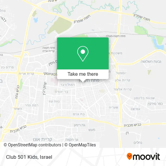 Club 501 Kids map
